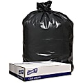 Genuine Joe Trash Bags, 47"H x 43"W, 70% Recycled, Black, 100 Bags 1 thumbnail image