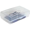 Sparco Clear Pencil Storage Box, 8 2/5" x 5 3/5" x 2 1/2", Clear 1 thumbnail image