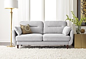 Serta® Sierra Collection Loveseat, Smoke Gray/Chestnut 1 thumbnail image