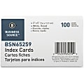 Business Source Ruled Index Cards - 5" Width x 3" Length - 100 / Pack 1 thumbnail image