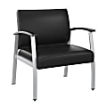 Bush Business Furniture Arrive Bariatric Waiting Room Guest Chair With Arms, Black, Standard Delivery 1 thumbnail image