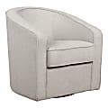 Office Star Danica Fabric Swivel Accent Chair, 31-1/4”H x 29-3/4”W x 31-1/4”D, Gray Zig-Zag