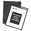 C-Line® Stitched Shop Ticket Holders With Black Backing, 9" x 12", Box Of 25
