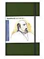 Hand Book Journal Co. Travelogue Drawing Journals, Landscape, 5 1/2" x 8 1/4", 128 Pages, Cadmium Green, Pack Of 2