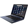 Lenovo ThinkPad C13 Yoga Gen 1 Chromebook 20UX - Flip design - Athlon Gold 3150C / 2.4 GHz - Chrome OS - Radeon Graphics - 4 GB RAM - 32 GB eMMC - 13.3" IPS touchscreen 1920 x 1080 (Full HD) - Wi-Fi 6 - abyss blue - kbd: US