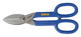 IRWIN Straight Cut Tin Snips, 10" Tool Length