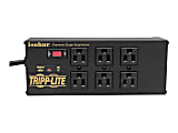 Tripp Lite Isobar 6-Outlet Surge Protector - 10 ft. Cord, Right-Angle Plug, 3840 Joules, 2 USB Ports, Metal Housing - Surge protector - 12 A - AC 120 V - 1440 Watt - output connectors: 8 - 10 ft cord - black
