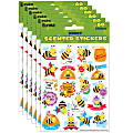 Eureka Scented Stickers, Honey, 80 Stickers Per Pack, Set Of 6 Packs