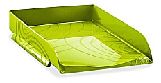CEP Origins Collection Stackable Letter Tray, 2-1/2"H x 10-1/4"W x 13-11/16"D, Green