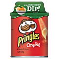Keebler Pringles Grab And Go Potato Crisps, Original With Jalapeno Cheddar Dip, 1.3 Oz, Pack Of 12 Tins