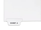 Avery® Individual Legal Dividers Avery® Style, Bottom Tab, 8 1/2" x 11", EXHIBIT A, Pack Of 25 1 thumbnail image