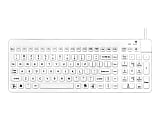 Man & Machine Low Profile Premium Waterproof Disinfectable Keyboard - Industrial Silicon Rubber Keyswitch - White - RCLP/W5 1 thumbnail image