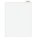 Avery® Avery-Style Collated Legal Index Exhibit Dividers, 8 1/2" x 11", White Dividers/White Tabs, EXHIBIT F, Pack Of 25