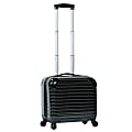 DeJuno Rolling Hard Luggage Overnighter, 16"H x 8 1/2"W x 14"D, Black 1 thumbnail image