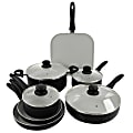 Gibson Home Gazebo 11-Piece Aluminum Non-Stick Cookware Set, Black 1 thumbnail image