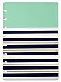 TUL® Discbound Notebook Covers, Junior Size, Mint Stripes, Pack of 2 Covers 1 thumbnail image