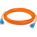 AddOn 6m SC (Male) to SC (Male) Orange OM1 Duplex Fiber OFNR (Riser-Rated) Patch Cable - 100% compatible and guaranteed to work
