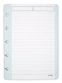 TUL® Discbound Notebook Task Pad, 4" x 5-1/2", 50 Sheets, Teal/White 1 thumbnail image