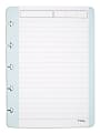 TUL® Discbound Notebook Task Pad, 4" x 5-1/2", 50 Sheets, Teal/White