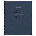2024-2025 AT-A-GLANCE® Signature Collection Academic Weekly/Monthly Planner, 8-1/2" x 11”, Navy, July To July, YP905A20