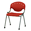 OFM Rico Stacking Chair, Without Arms, Red, Set Of 6 1 thumbnail image
