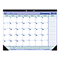 Blueline® Monthly Desk Pad Calendar, 21 1/4" x 16", January-December 2018 (C181731-18)