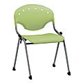 OFM Rico Stacking Chair, Without Arms, Lime Green, Set Of 6