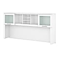 Bush Furniture Hutch For L-Shaped Desk, 72"W, White, Standard Delivery 1 thumbnail image