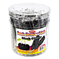 Espeez Rock Candy Sticks, 7", Black, Tub Of 36