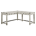 Office Star™ Baton Rouge 60"W L-Shaped Computer Desk, Champagne Oak 1 thumbnail image