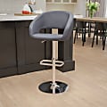 Flash Furniture Contemporary Adjustable Bar Stool, Light Gray