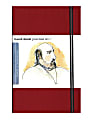 Hand Book Journal Co. Travelogue Drawing Journals, Portrait, 5 1/2" x 8 1/4", 128 Pages, Vermilion Red, Pack Of 2