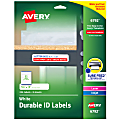 Avery® Durable Permanent ID Labels, AVE6792, 5/8" x 3", White, Pack Of 256
