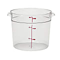 Cambro Camwear 6-Quart Round Storage Containers, Clear, Set Of 12 Containers 1 thumbnail image