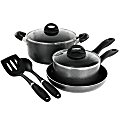 Oster Claireborne 7-Piece Aluminum Nonstick Cookware Set, Granite Gray 1 thumbnail image