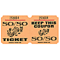 Amscan 50/50 Ticket Roll, Orange, Roll Of 1,000 Tickets 1 thumbnail image