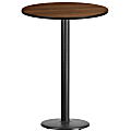 Flash Furniture Round Bar-Height Table, 43-3/16”H x 30”W x 30”D, Walnut 1 thumbnail image