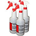 Impact 24 Oz. Sprayer Bottles, Natural With Red/White Sprayer, Pack Of 3 Sprayers 1 thumbnail image