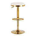 LumiSource Dakota Upholstered Bar Stools, Gold/Cream, Set Of 2 Stools 1 thumbnail image