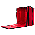 American Metalcraft Insulated Delivery Bag, 12" x 12" x 12", Red