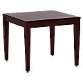 Lorell® 24"W Solid Wood Corner Desk Table, Mahogany 1 thumbnail image