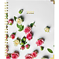 Blueline Romantic Roses Planner, 8" x 11", Floral, January 2022 to December 2022