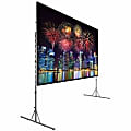 Da-Lite Heavy-Duty Fast-Fold Deluxe Screen System - Portable Folding Frame Projection Screen - 294in Screen - 16:9 - Da-Mat - 144" x 256"