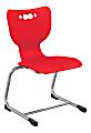 Hierarchy Stackable Cantilever Student Chairs, 16", Red/Chrome, Set Of 5 Chairs 1 thumbnail image