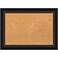 Amanti Art Cork Bulletin Board, 29" x 21", Natural, Trio Oil Rubbed Bronze Polystyrene Frame
