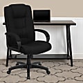 Flash Furniture Multi-Line Stitch Fabric High-Back Executive Office Chair, Black 1 thumbnail image