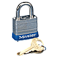 Master Lock® Laminated Padlock, Steel, Silver