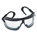 Fectoggles Impact Goggles, Large, Clear/Black, Adjustable Temples