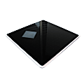 Floortex® Viztex® Glacier Multi-Purpose Grid Glass Dry Erase Board, 14" x 14", Black