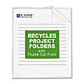 C-Line® Project Folders, Letter Size (8 1/2" x 11"), 70% Recycled, Clear, Box Of 25 1 thumbnail image